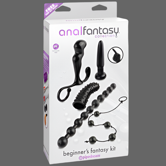 Anal Fantasy Collection 5-Piece Beginner's Fantasy Kit Black