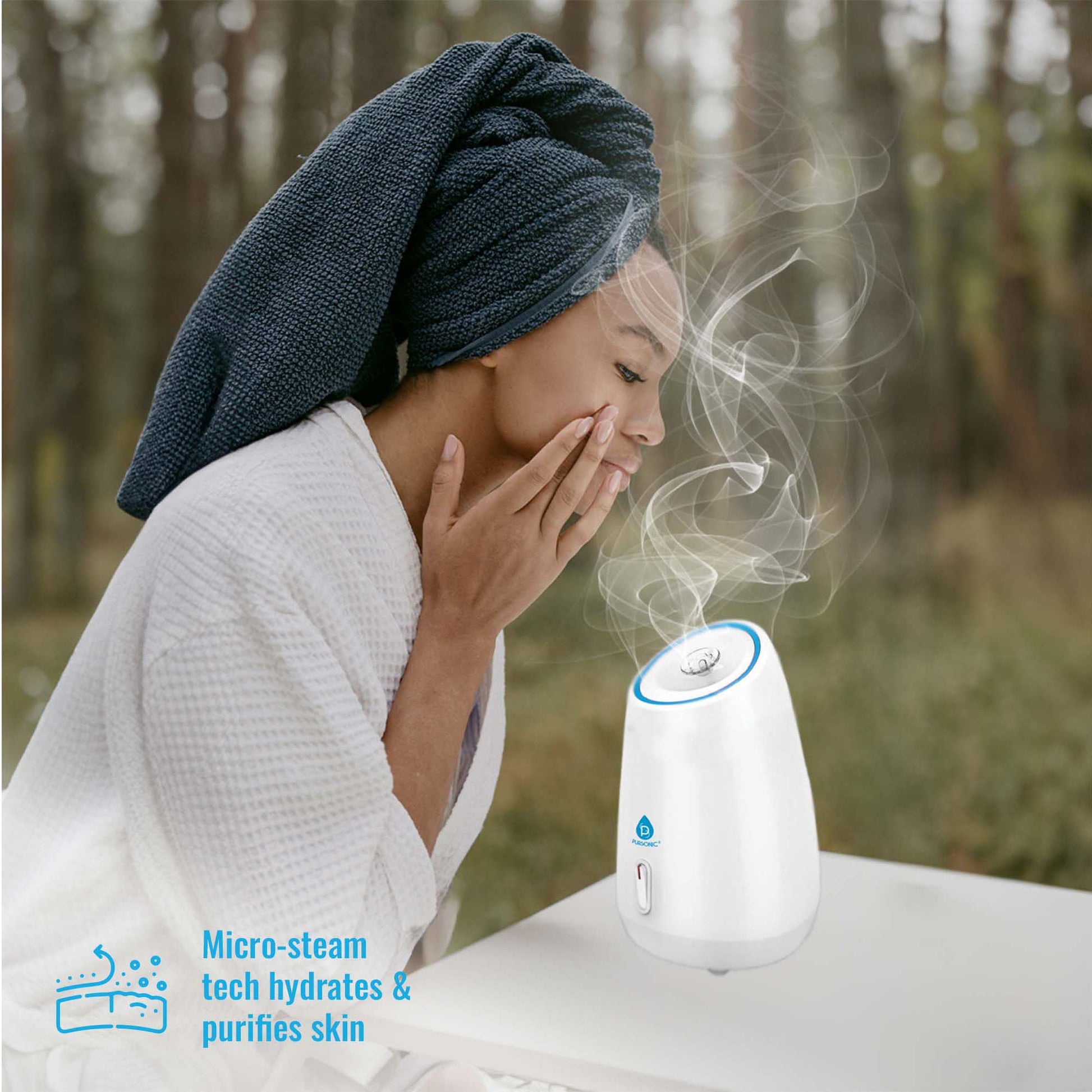Pursonic Deluxe Facial Steamer with 6 Soothing Eye Masks & 6 Nourishing Lip Masks-1