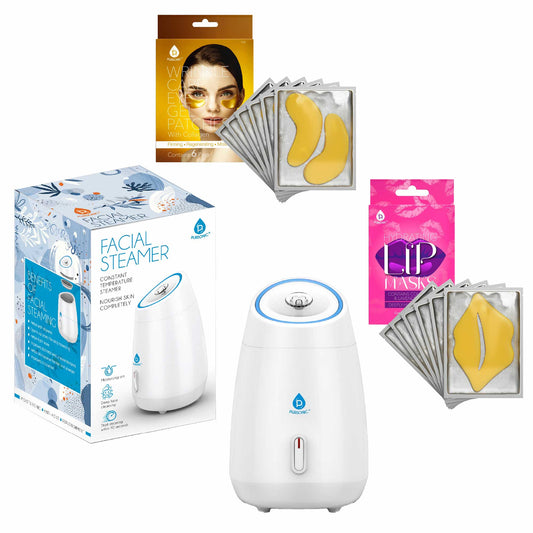 Pursonic Deluxe Facial Steamer with 6 Soothing Eye Masks & 6 Nourishing Lip Masks-0